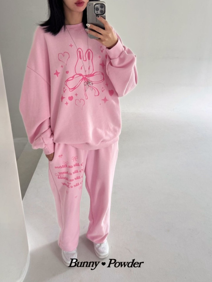 Adult Ribbon Bunny Sweatshirt