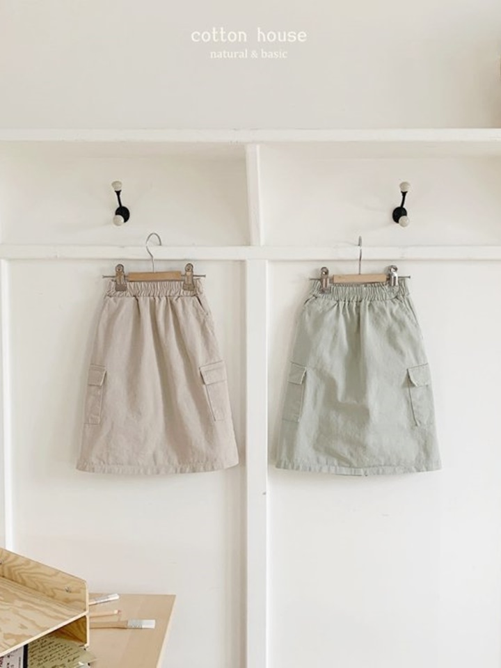 Cargo Long Skirt
