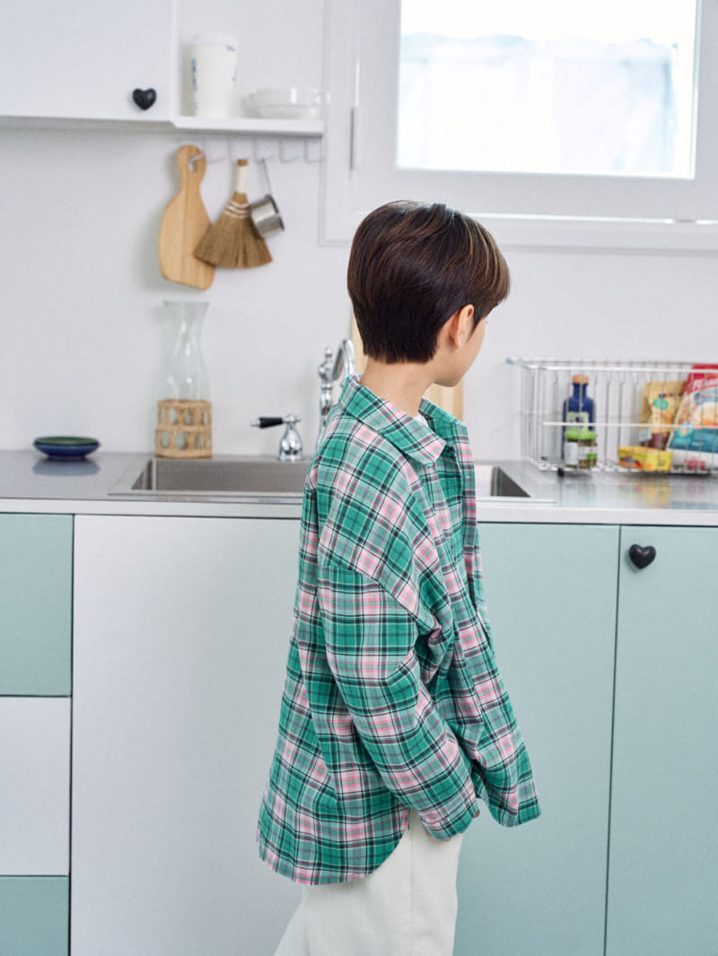 A-Market - Korean Children Fashion - #childofig - Big Check Shirt - 9