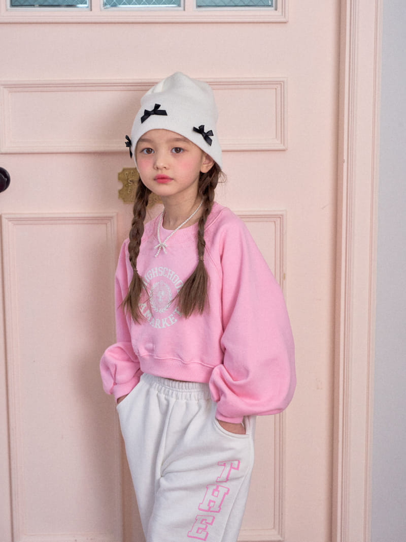 A-Market - Korean Children Fashion - #childofig - School Crop Sweatshirt - 3