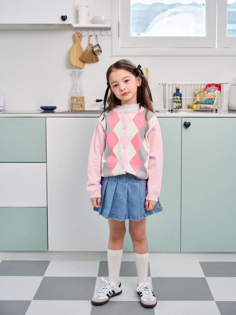 A-Market - Korean Children Fashion - #childofig - Argyle Cardigan - 8