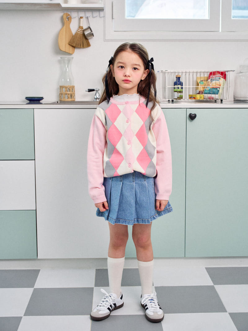 A-Market - Korean Children Fashion - #childrensboutique - Argyle Cardigan - 9