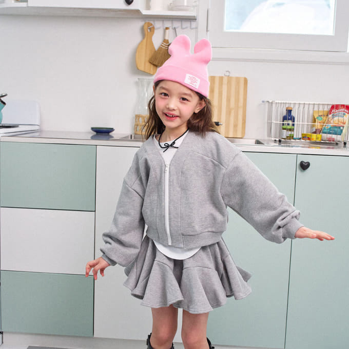 A-Market - Korean Children Fashion - #fashionkids - V Slit Zip Up