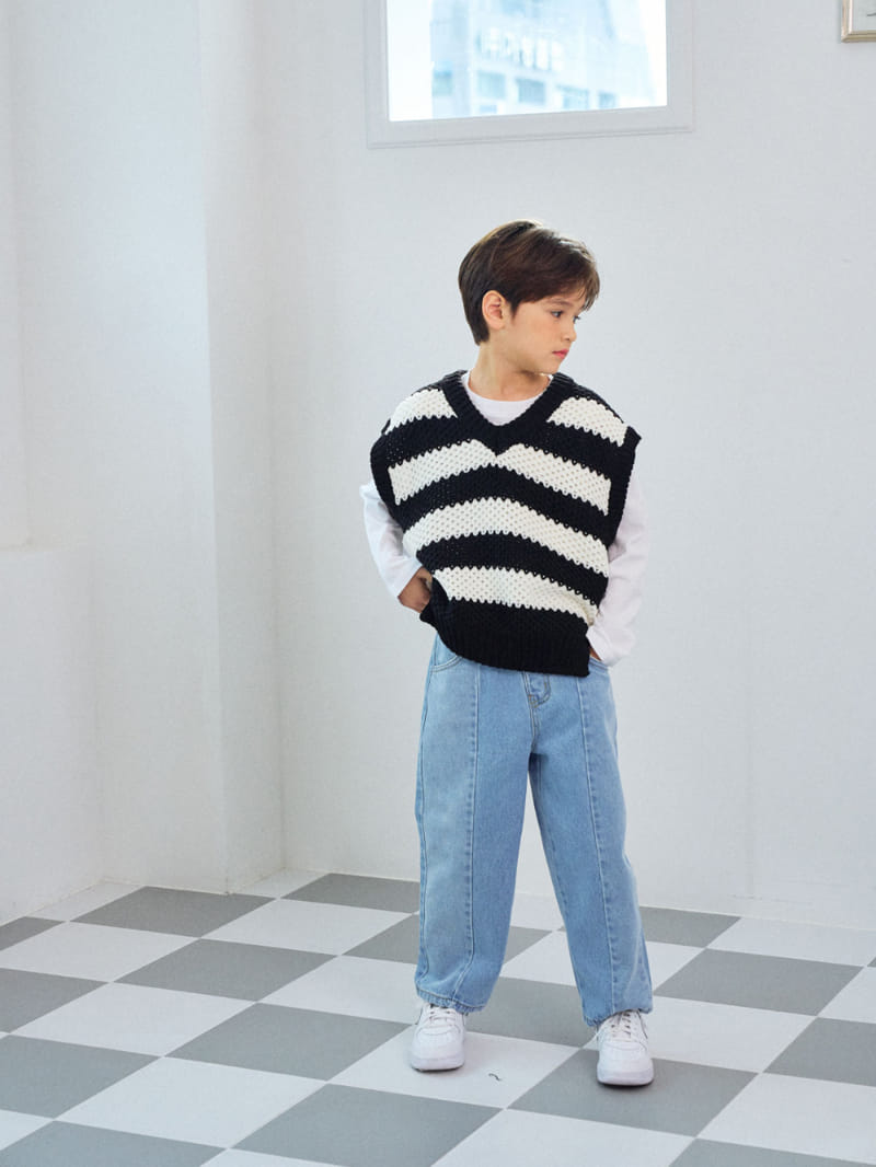 A-Market - Korean Children Fashion - #prettylittlegirls - Half Half Jeans - 3