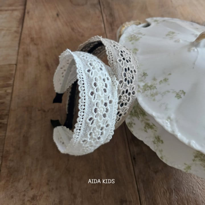 Aida - Korean Children Fashion - #childofig - Lace Hair Band - 2
