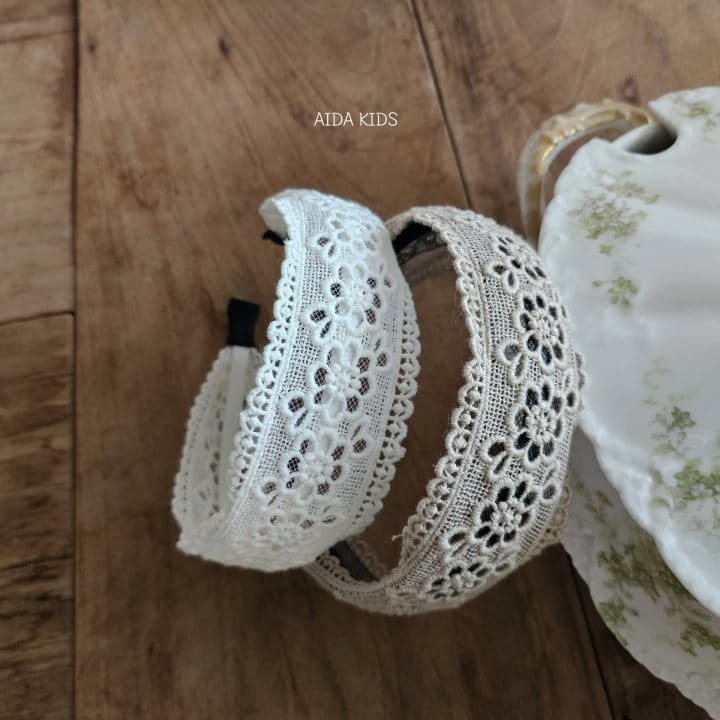 Aida - Korean Children Fashion - #childofig - Lace Hair Band - 3