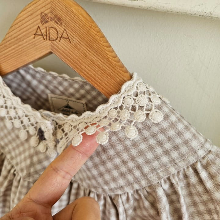 Aida - Korean Children Fashion - #minifashionista - New Check Frill One-Piece - 5