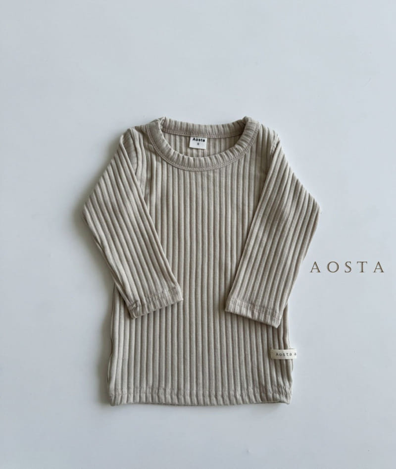 Aosta - Korean Baby Fashion - #babyboutique - Moist Rib Tee - 11