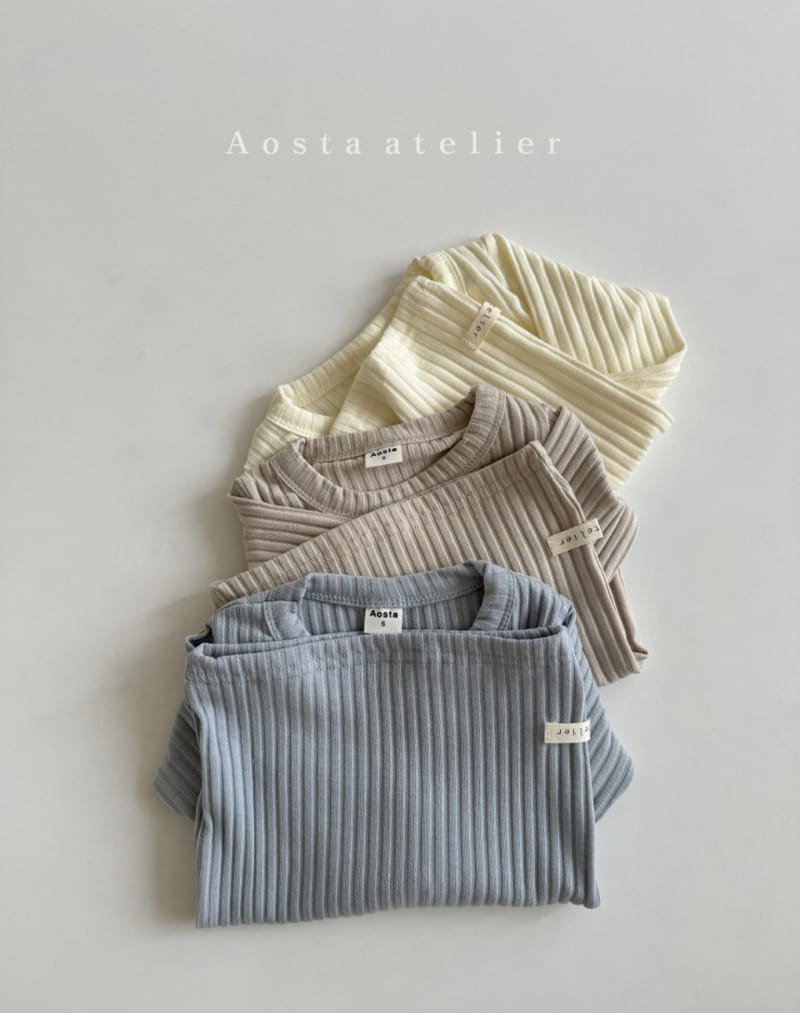 Aosta - Korean Baby Fashion - #babyoninstagram - Moist Rib Tee - 3