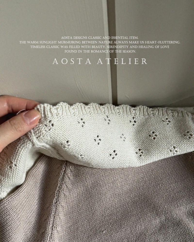 Aosta - Korean Baby Fashion - #babywear - Cape Knit - 5