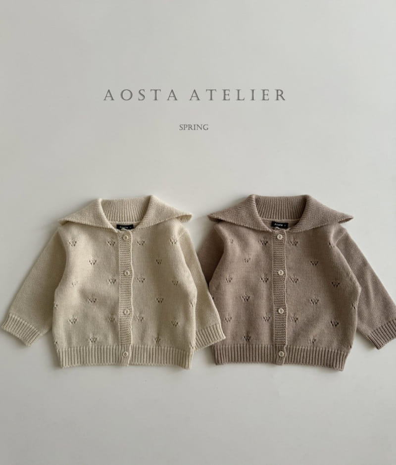 Aosta - Korean Baby Fashion - #babywear - Eyelet Cardigan - 3