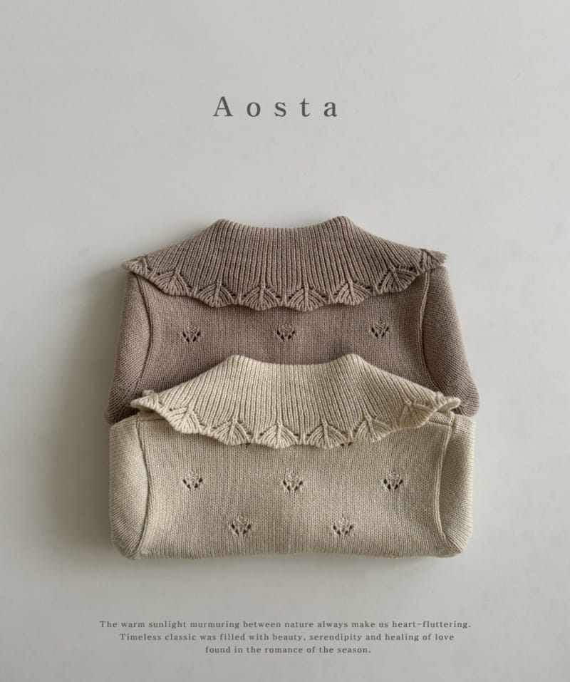 Aosta - Korean Baby Fashion - #babywear - Eyelet Cardigan - 4