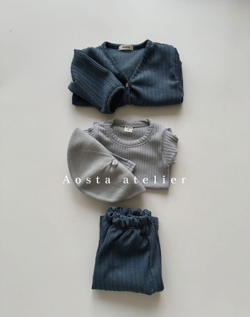 Aosta - Korean Baby Fashion - #onlinebabyshop - Moist Rib Tee - 9