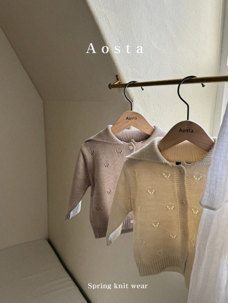Aosta - Korean Baby Fashion - #smilingbaby - Eyelet Cardigan - 6