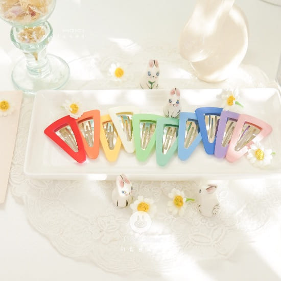 Arim Closet - Korean Children Fashion - #fashionkids - Edge Point Pin (Landom Color 3ea 1set)