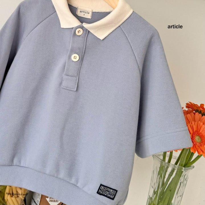 Article - Korean Children Fashion - #prettylittlegirls - PK Collar Tee - 3