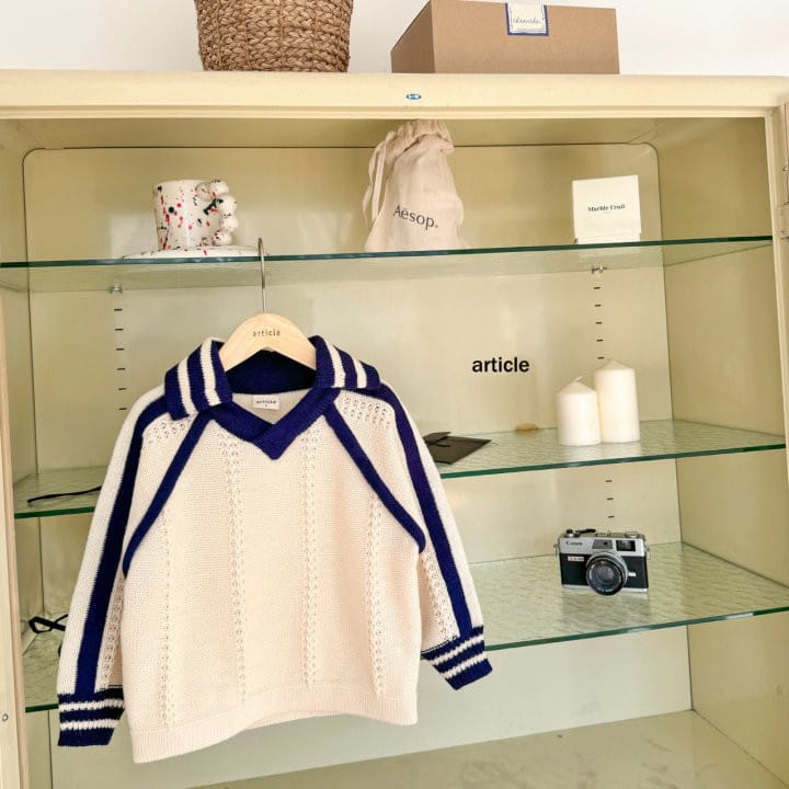 Article - Korean Children Fashion - #toddlerclothing - Scsi Collar Knit - 2