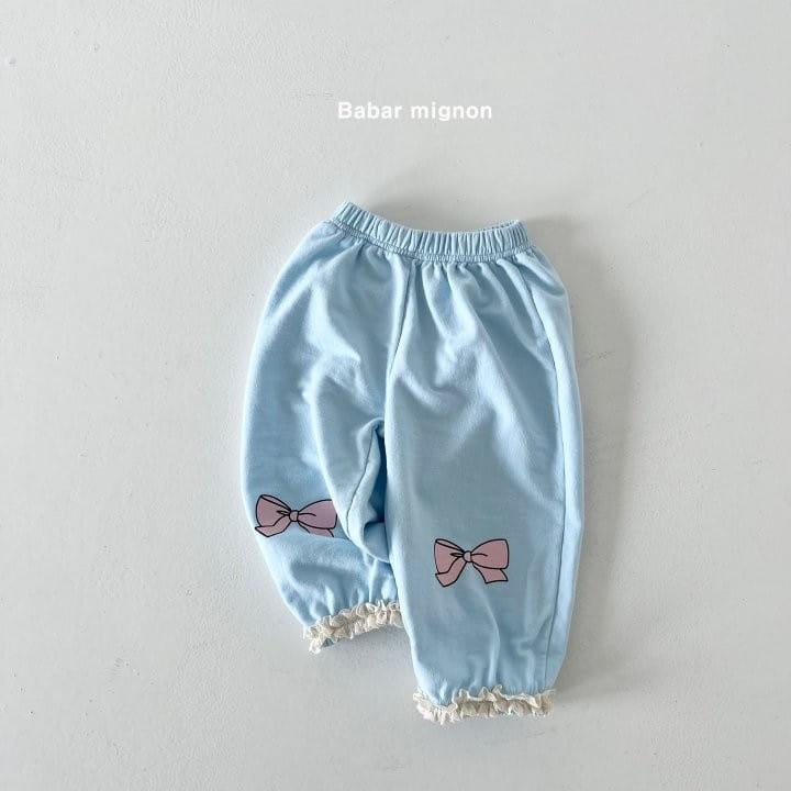 Babar Mignon - Korean Children Fashion - #Kfashion4kids - Ribbon Jogger Pants - 11