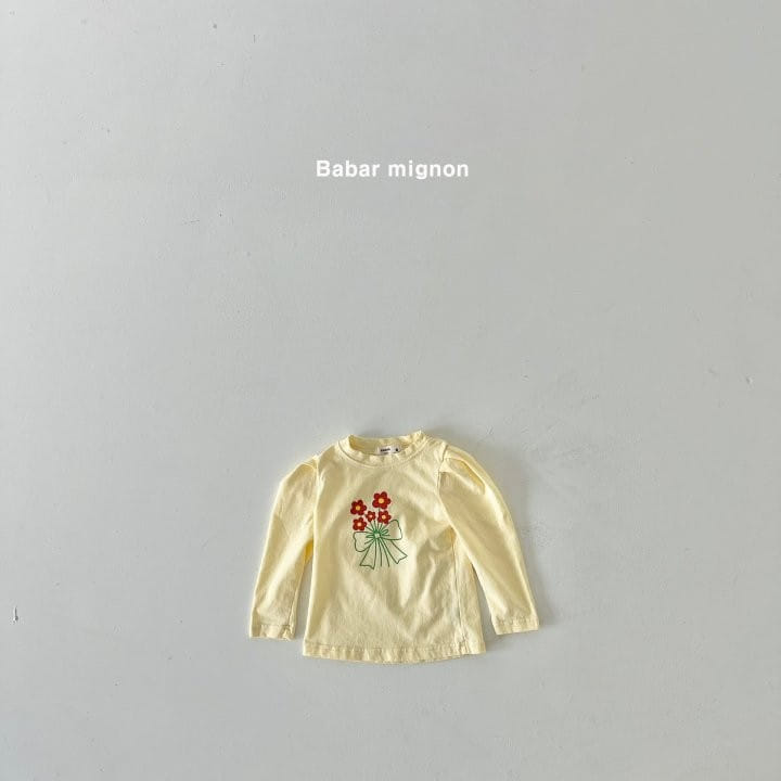 Babar Mignon - Korean Children Fashion - #childofig - Flower Garden Puff Tee - 9