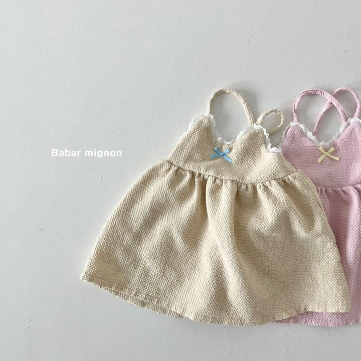 Babar Mignon - Korean Children Fashion - #magicofchildhood - Ribbon Lace One-Piece - 3