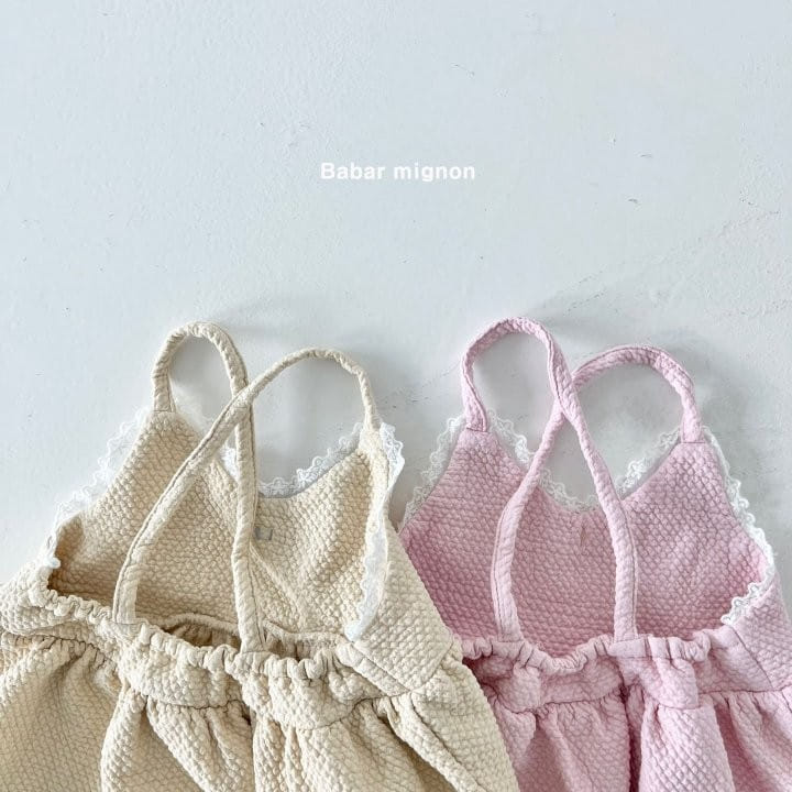Babar Mignon - Korean Children Fashion - #prettylittlegirls - Ribbon Lace One-Piece - 5