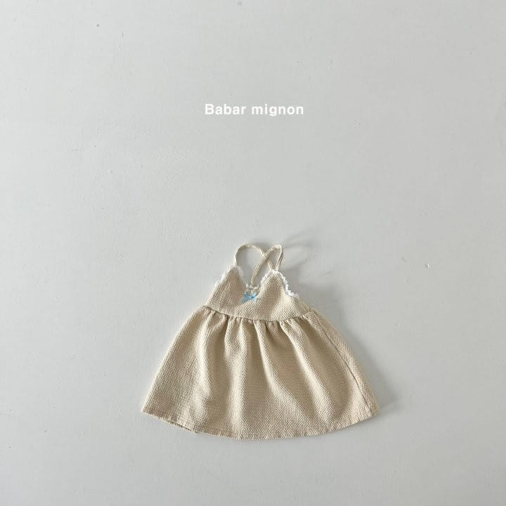 Babar Mignon - Korean Children Fashion - #todddlerfashion - Ribbon Lace One-Piece - 6