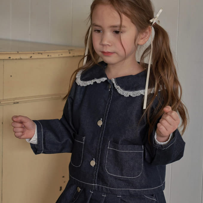 Banana J - Korean Children Fashion - #childrensboutique - Petite Denim Jacket