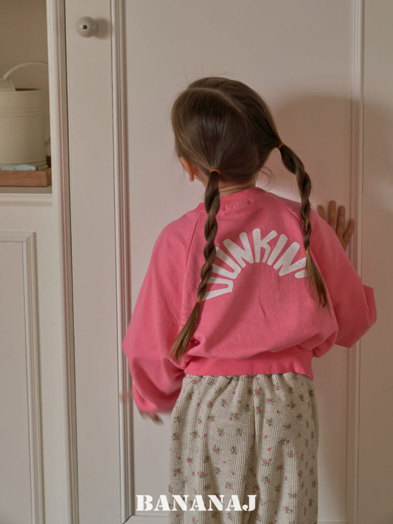 Banana J - Korean Children Fashion - #designkidswear - Waffle Floral Leaf Pants - 10