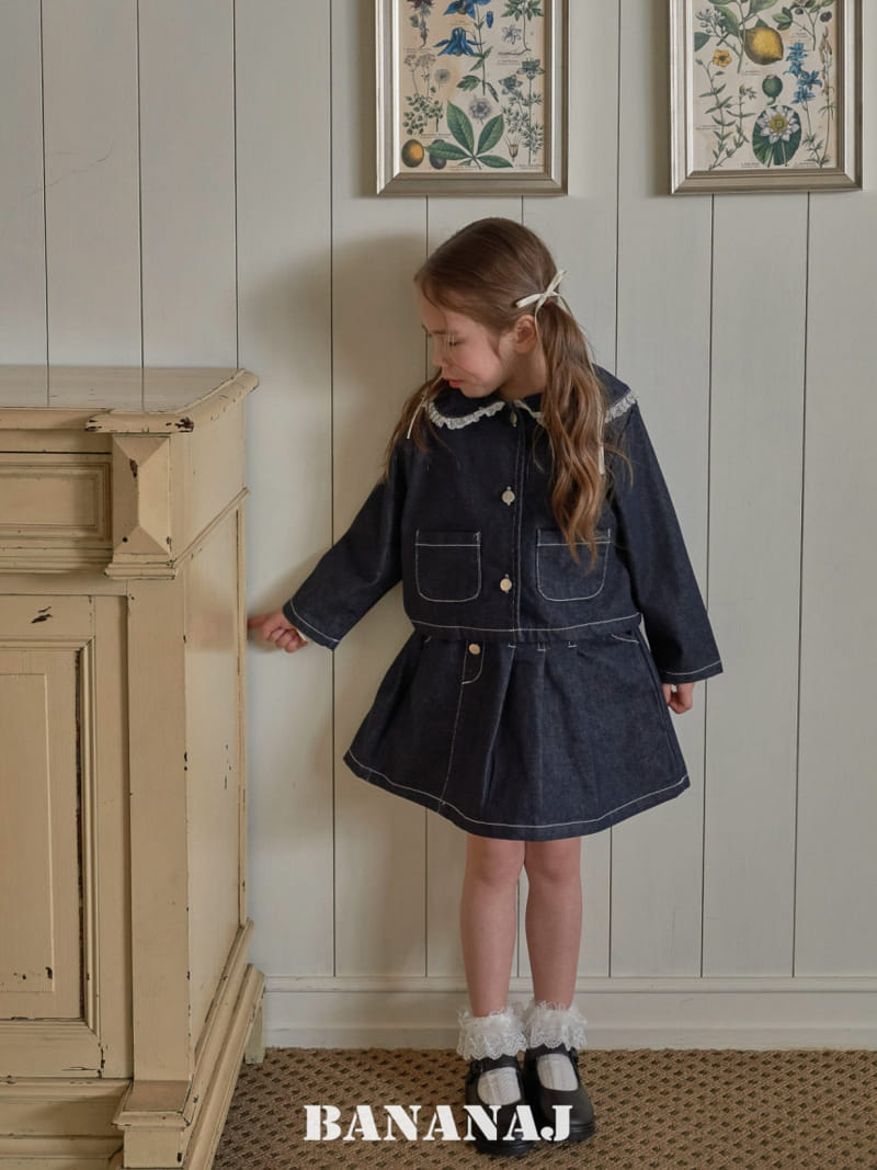 Banana J - Korean Children Fashion - #discoveringself - Petite Denim Jacket - 3