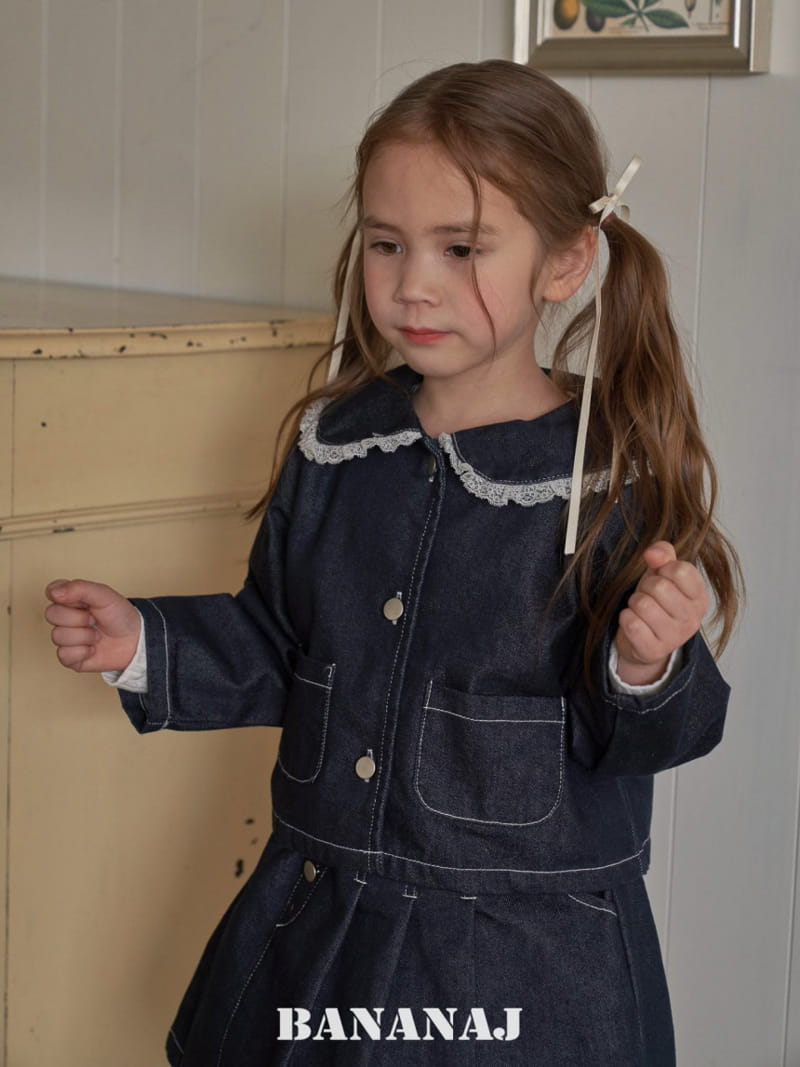 Banana J - Korean Children Fashion - #discoveringself - Petite Denim Jacket - 4