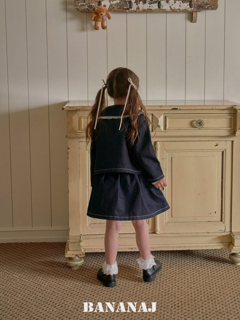 Banana J - Korean Children Fashion - #kidzfashiontrend - Petite Denim Jacket - 7