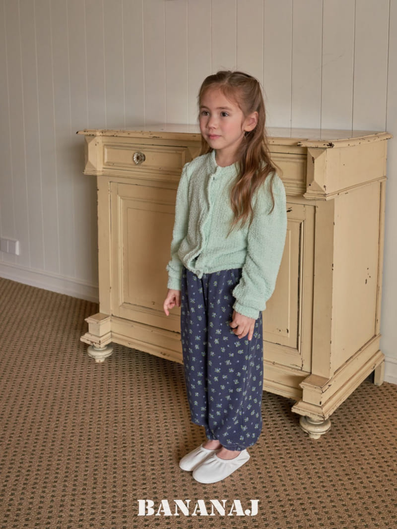 Banana J - Korean Children Fashion - #stylishchildhood - Waffle Floral Leaf Pants - 7