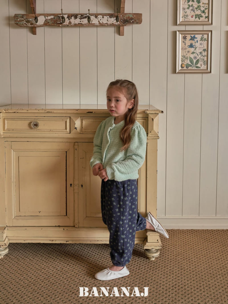 Banana J - Korean Children Fashion - #todddlerfashion - Waffle Floral Leaf Pants - 5