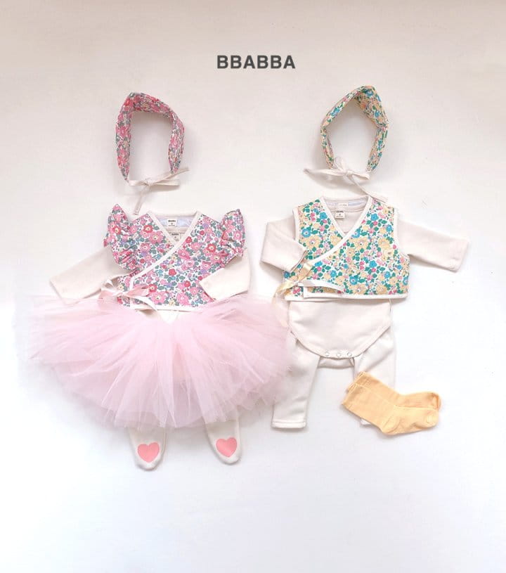 Bbabba - Korean Baby Fashion - #babyoutfit - Pretty Hanbok Girl Four Types Set - 10