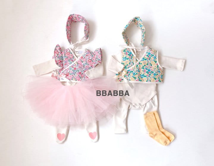 Bbabba - Korean Baby Fashion - #babyoutfit - Pretty Hanbok Girl Four Types Set - 9