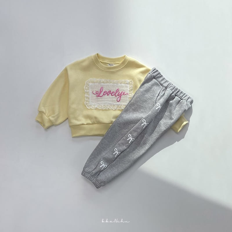 Bbonchu - Korean Children Fashion - #magicofchildhood - Ribbon Jogger Pants