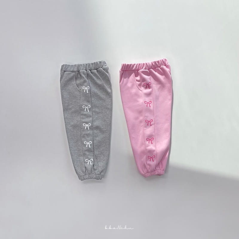 Bbonchu - Korean Children Fashion - #stylishchildhood - Ribbon Jogger Pants - 6