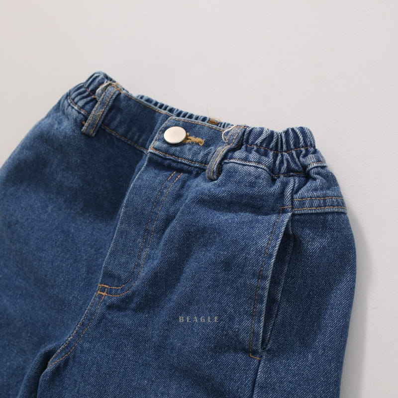 Beagle - Korean Children Fashion - #toddlerclothing - New Kids Denim Pants - 5