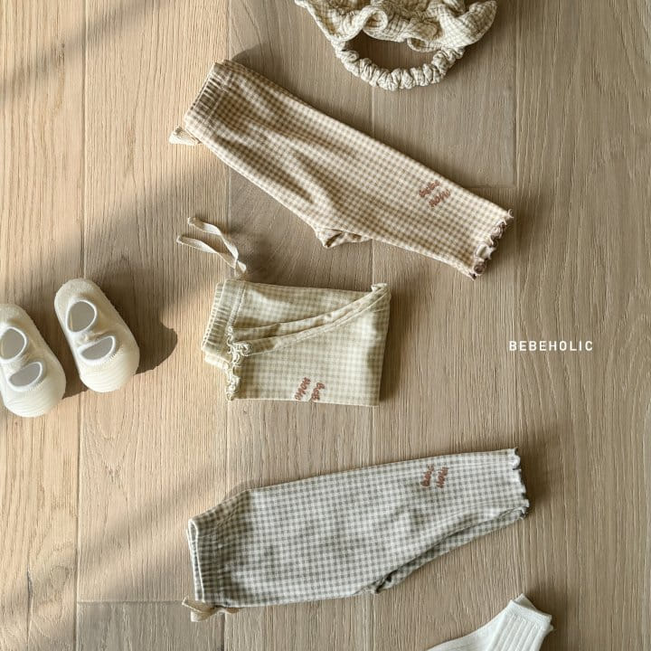 Bebe Holic - Korean Baby Fashion - #babylifestyle - Melon Check Leggings - 7