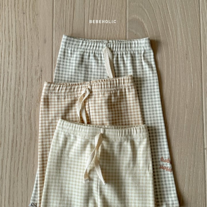 Bebe Holic - Korean Baby Fashion - #babyoninstagram - Melon Check Leggings - 8