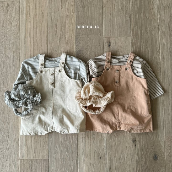 Bebe Holic - Korean Baby Fashion - #babyootd - Mind Dungarees Body Suit - 3