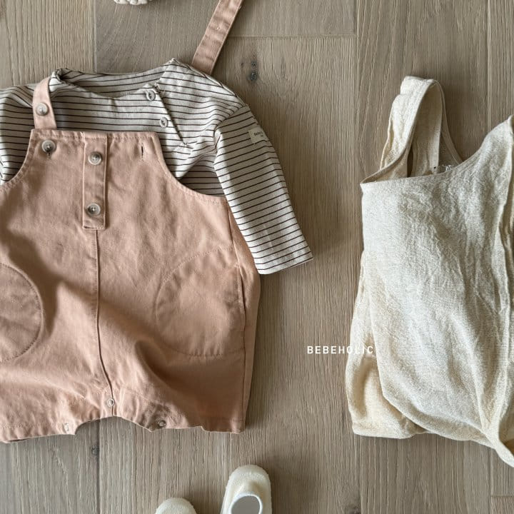 Bebe Holic - Korean Baby Fashion - #babyoutfit - Mind Dungarees Body Suit - 5