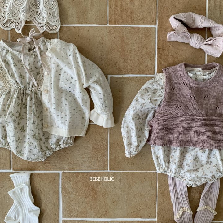 Bebe Holic - Korean Baby Fashion - #onlinebabyshop - berry Body Suit