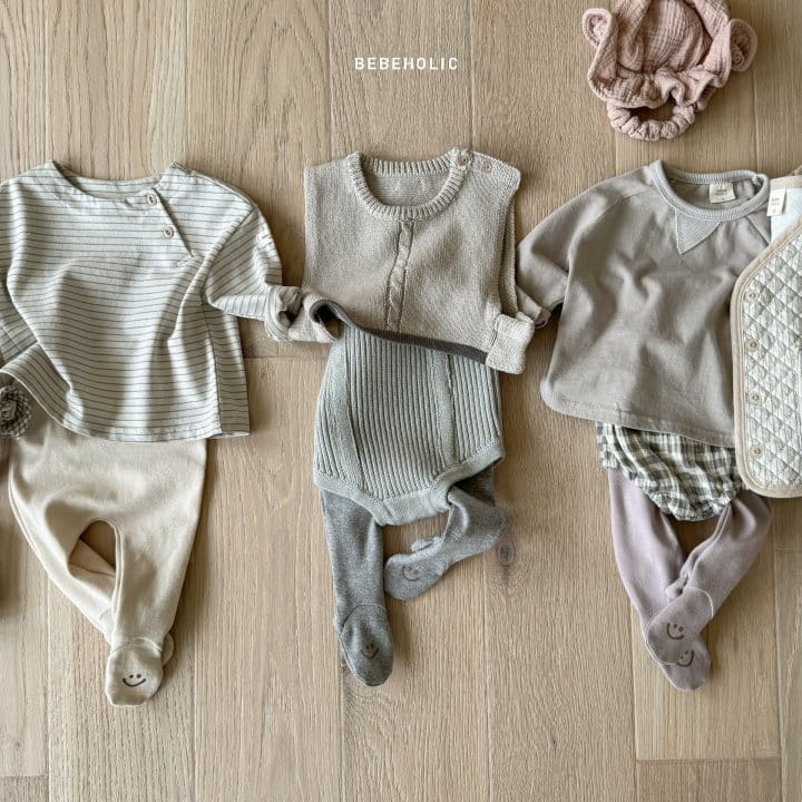 Bebe Holic - Korean Baby Fashion - #smilingbaby - Smile Foot Leggings  - 2