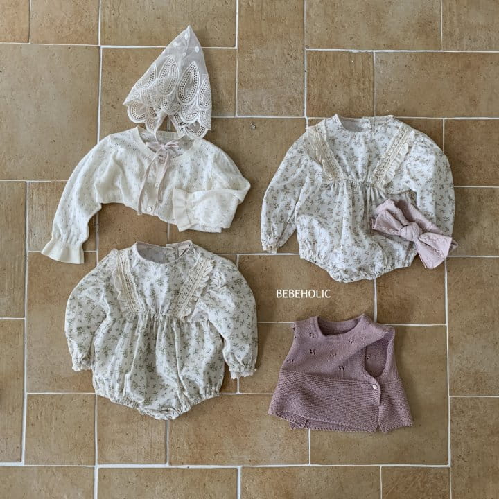 Bebe Holic - Korean Baby Fashion - #smilingbaby - berry Body Suit - 2