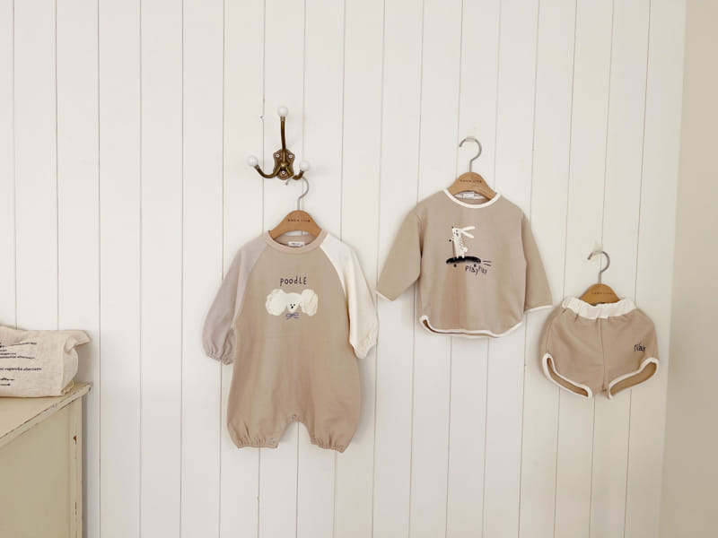 Bebe Nine - Korean Baby Fashion - #smilingbaby - Bebe B Rabbit Play Top Bottom Set - 4