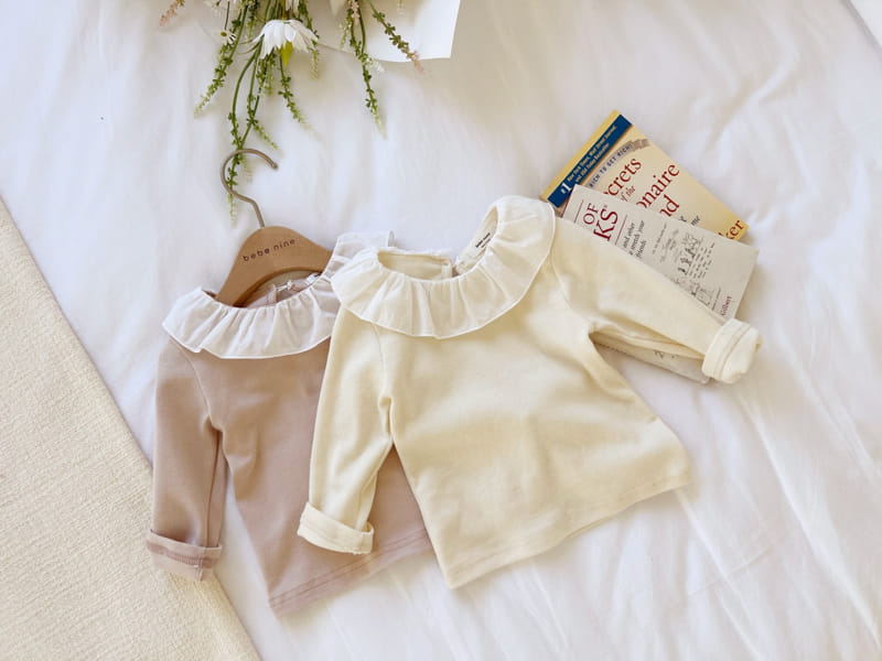 Bebe Nine - Korean Baby Fashion - #babyboutique - Bebe B Yomi Donka Frill Blouse - 5