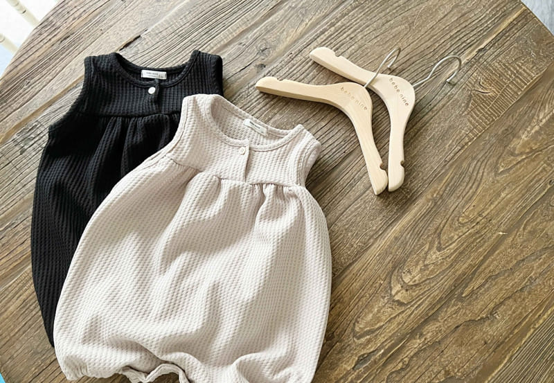 Bebe Nine - Korean Baby Fashion - #babyboutiqueclothing - Bebe B Choco Waffle Dungarees - 6