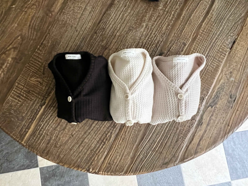 Bebe Nine - Korean Baby Fashion - #babyfashion - Bebe B Delly Waffle Cardigan - 9