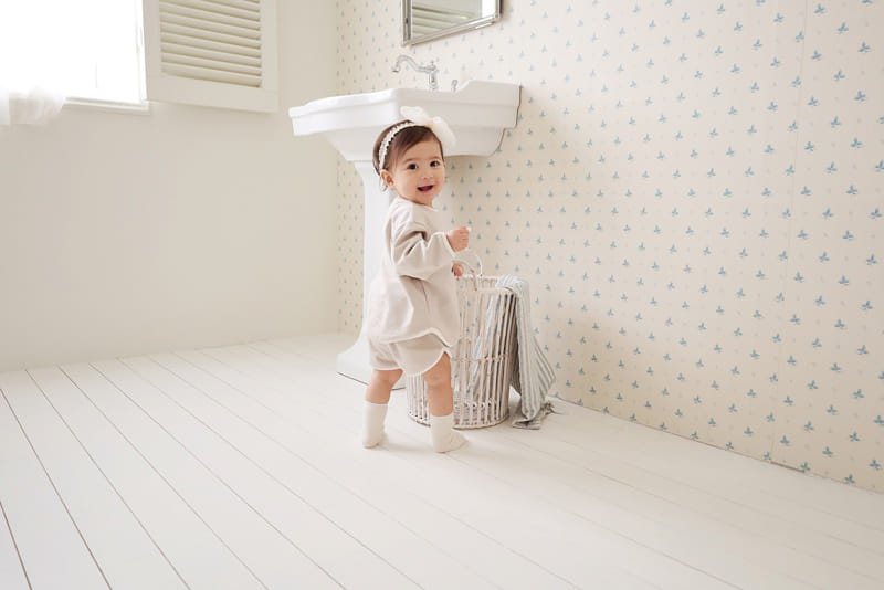 Bebe Nine - Korean Baby Fashion - #babyfashion - Bebe B Rabbit Play Top Bottom Set - 7